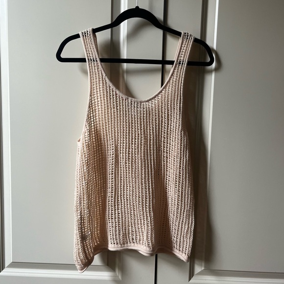 Women's Crochet Tank Sweater Cream - Future Collective with Alani Noelle - Picture 4 of 7